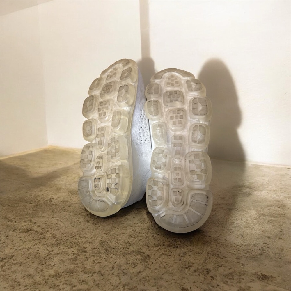 White Knit Slip-On Sneakers - Picture 2 of 2